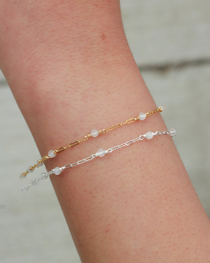 Genuine Rainbow Moonstone Chain, S77, G77