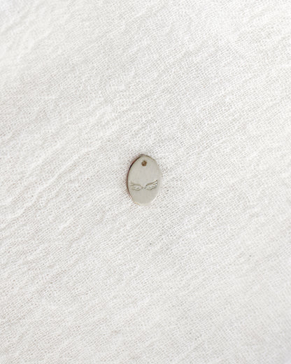Angel Wings Oval Charm, CH210