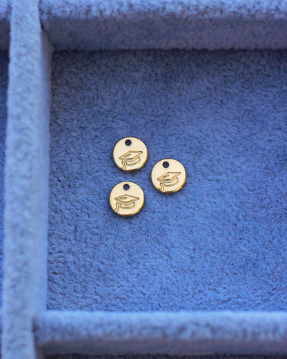 6.3mm Graduation Cap Charm, CH05