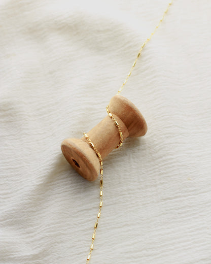 1.7mm Cable Chain with Tube Beads, G7, S7