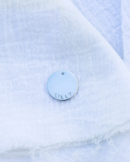 12.7mm Custom Text Circle Charm, CH197