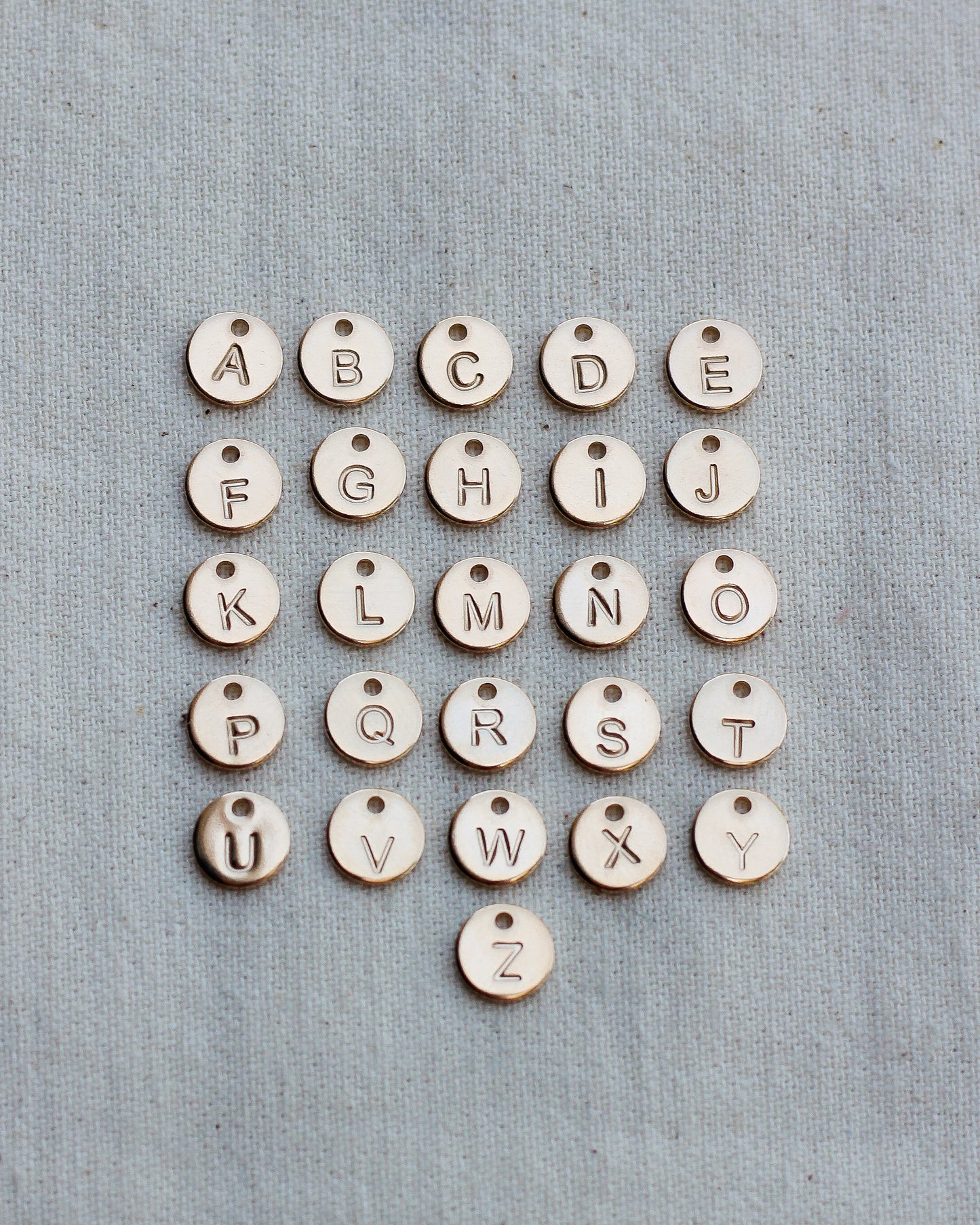 6.3mm A-Z Disc Charm, CH05