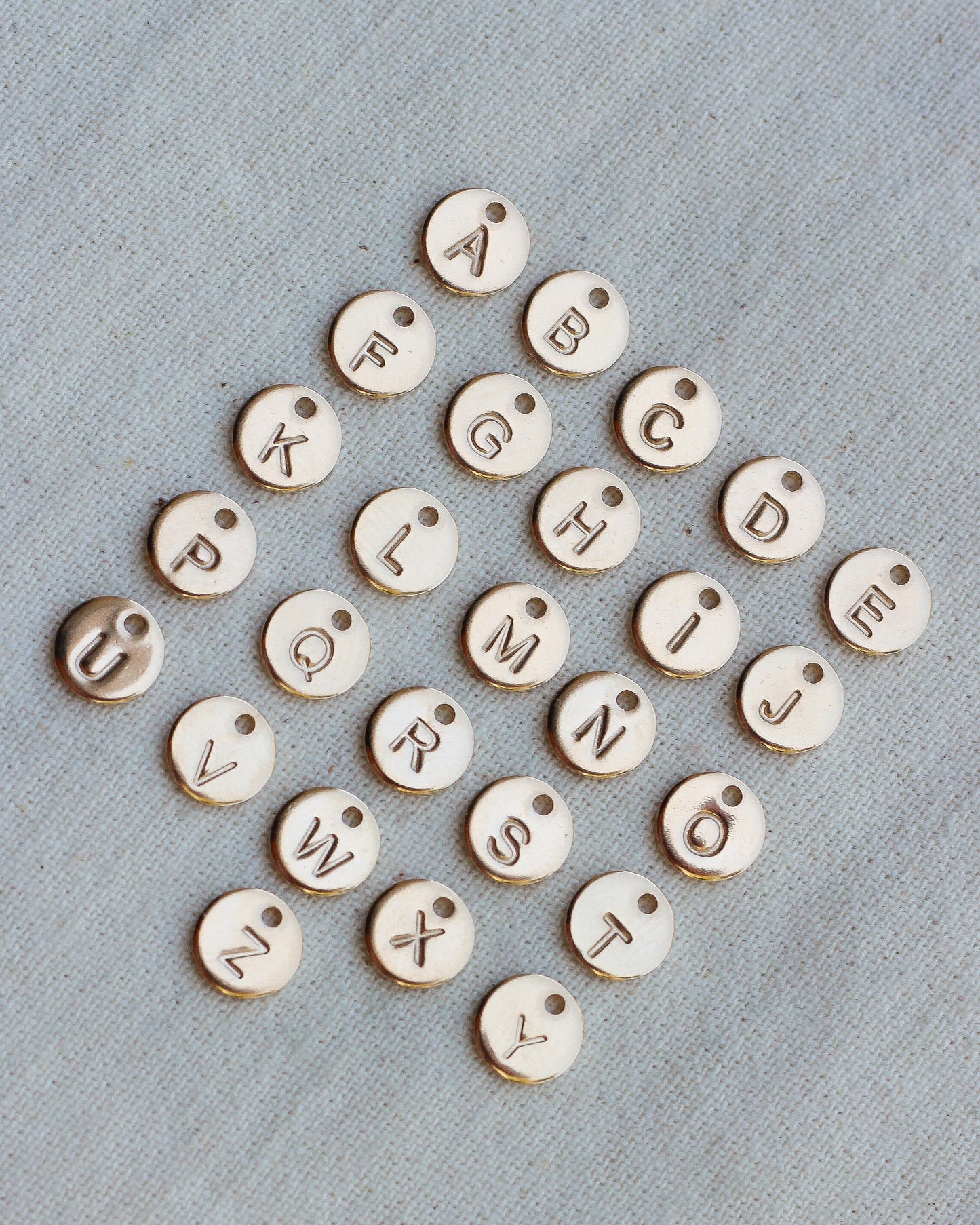 6.3mm A-Z Disc Charm, CH05