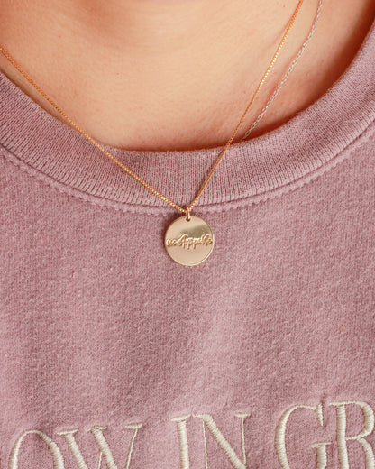 15.9mm Unstoppable Cursive Charm, CH190