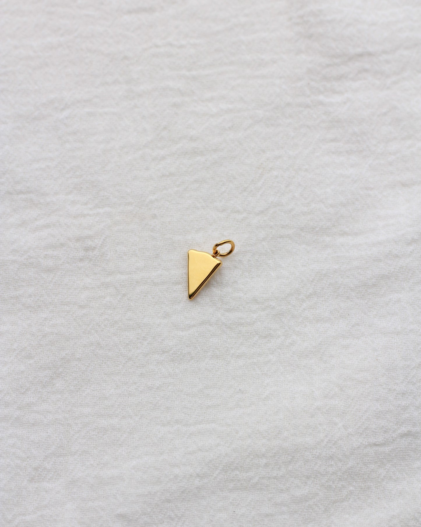 13mm Pizza PVD Charm with Zircon and Rhinestones, CH412
