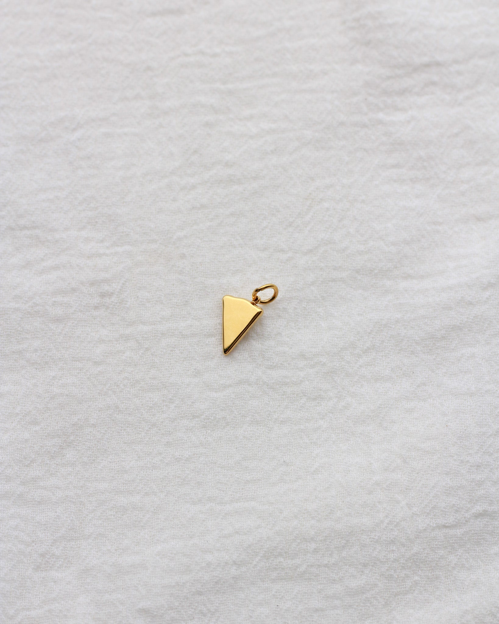 13mm Pizza PVD Charm with Zircon and Rhinestones, CH412