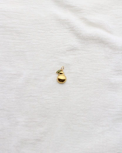 18mm Pear PVD Charm with Rhinestones, CH413