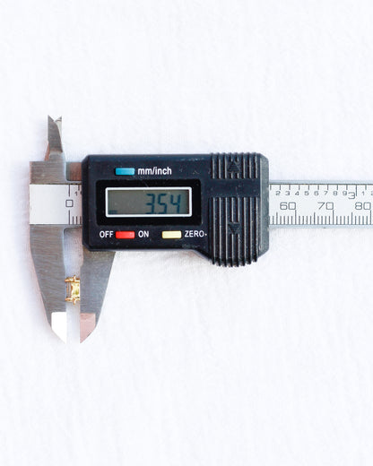 CZ Square Princess Cut Solitaire Connector, CN220