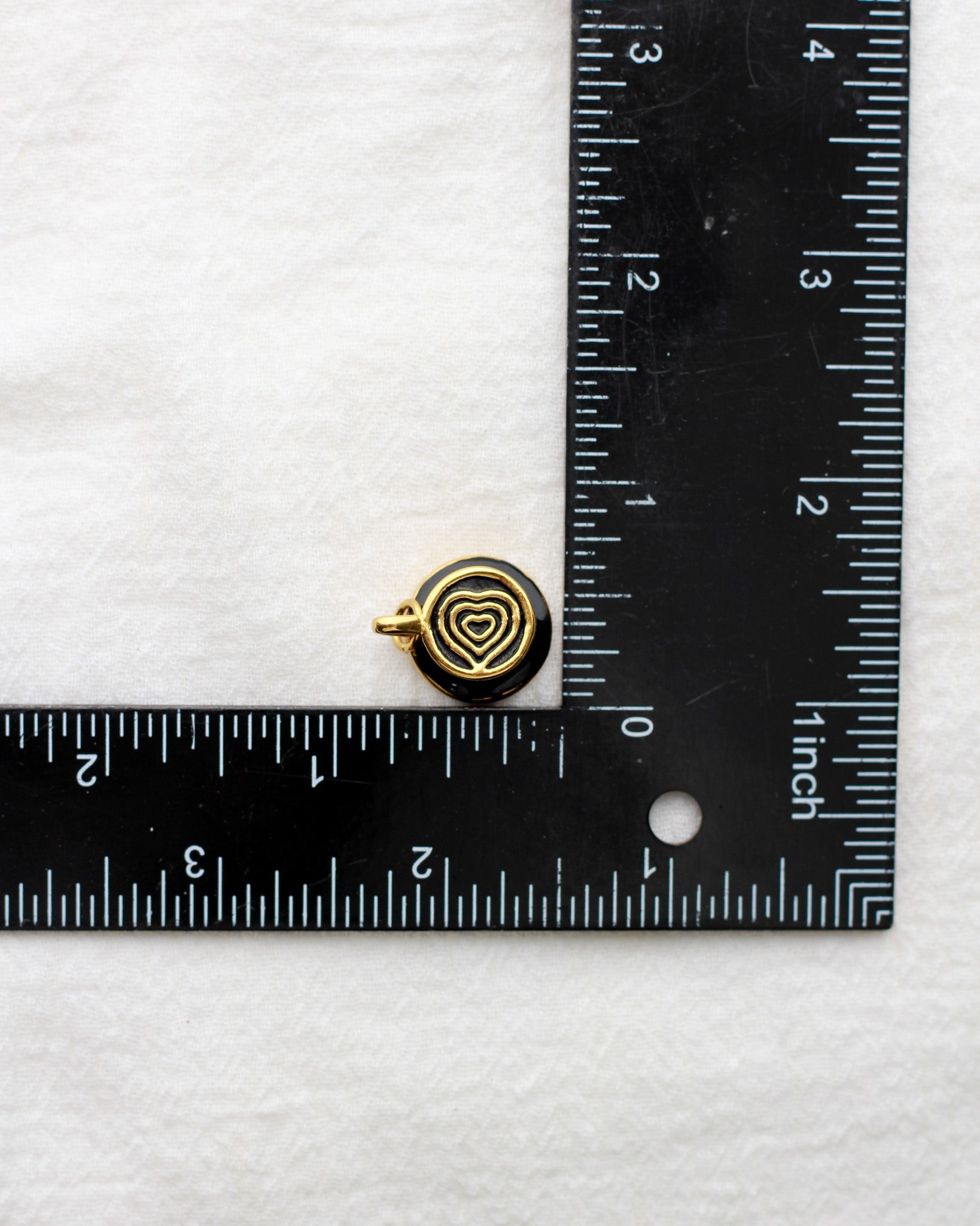 Latte Heart Coffee Cup PVD Charm, CH418