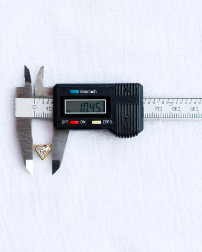 White CZ Bezel Diamond Connector, CN218