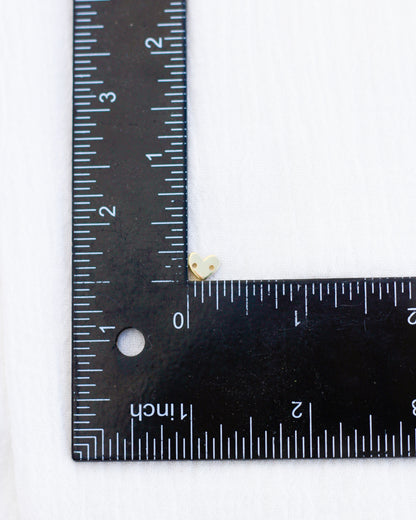 Blank Heart Connector w/ Two Holes 6x7mm, B89