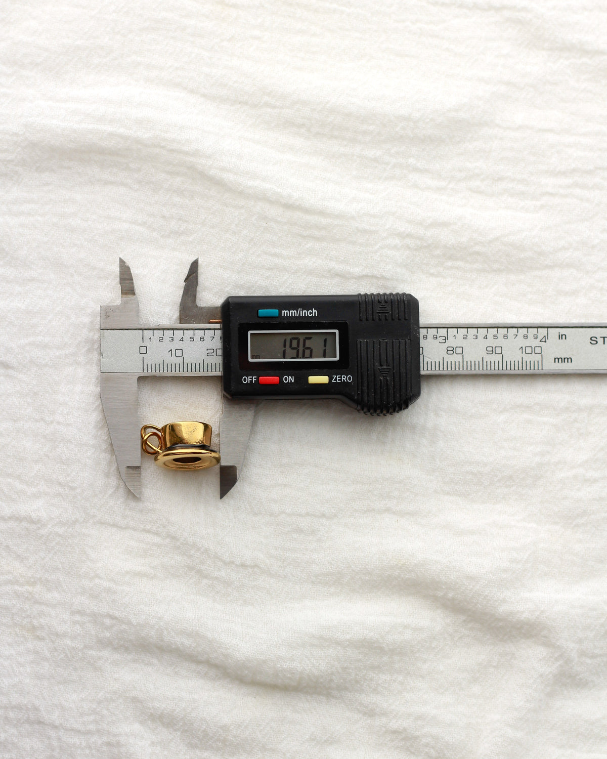 20mm Latte Heart Coffee Cup PVD Charm, CH418