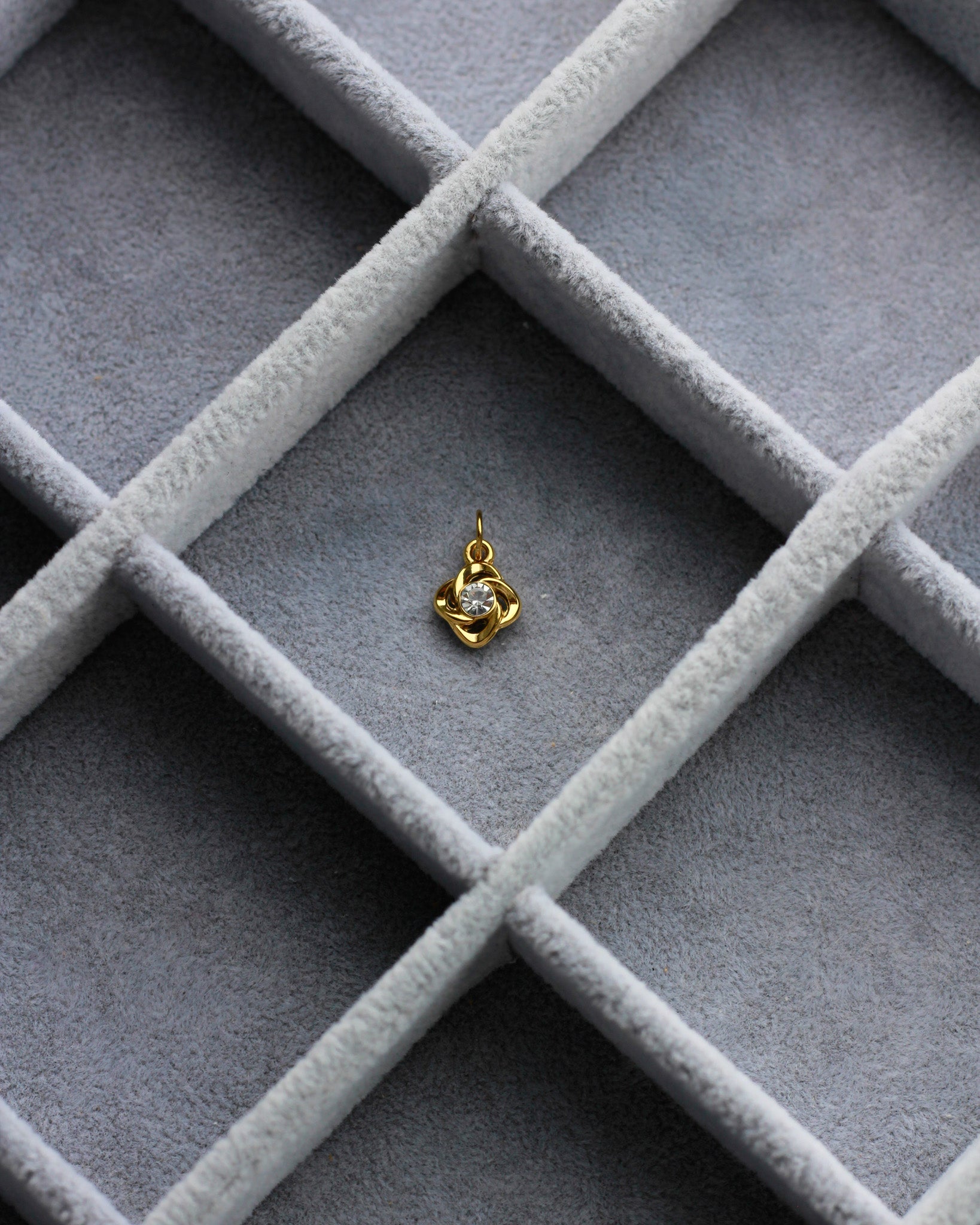 13mm Knot with Zircon PVD Charm, CH420