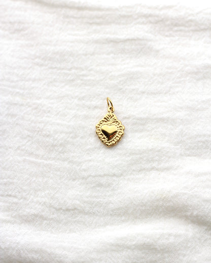 18mm Sacred Heart PVD Charm, CH425