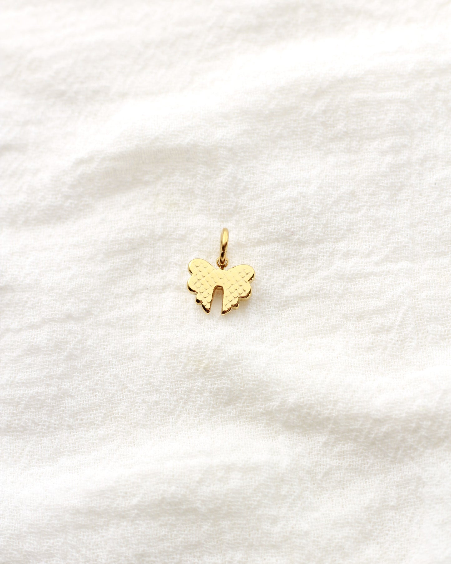 9mm Mini Bow PVD Charm, CH421