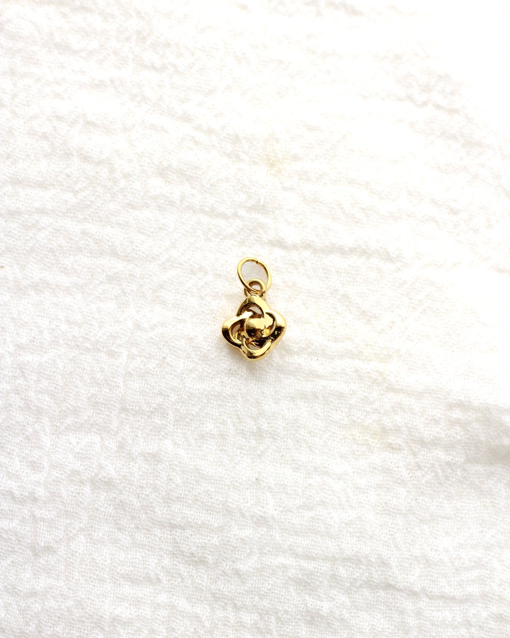 13mm Knot with Zircon PVD Charm, CH420