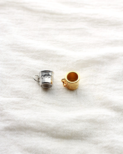 15mm Coffee Mug PVD / Stainless Steel Charm, CH419