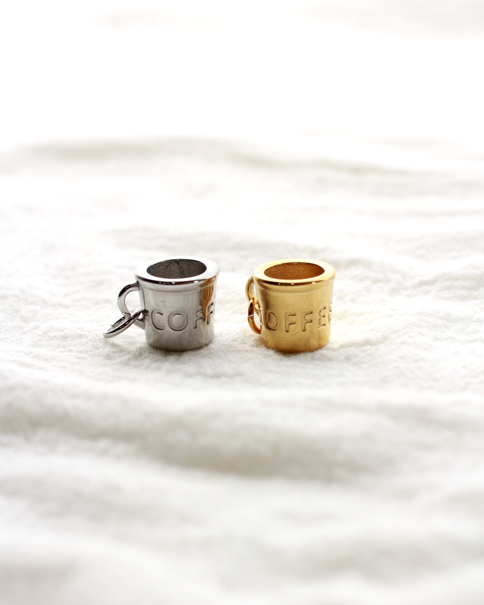 15mm Coffee Mug PVD / Stainless Steel Charm, CH419