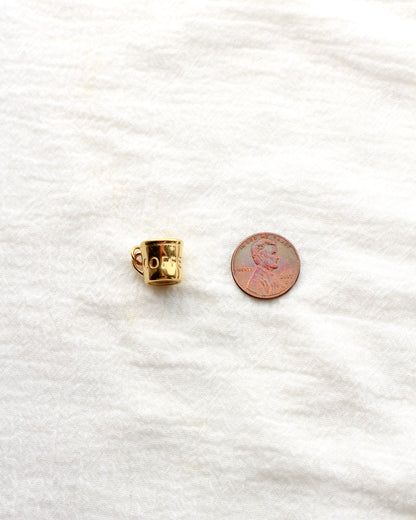 15mm Coffee Mug PVD / Stainless Steel Charm, CH419