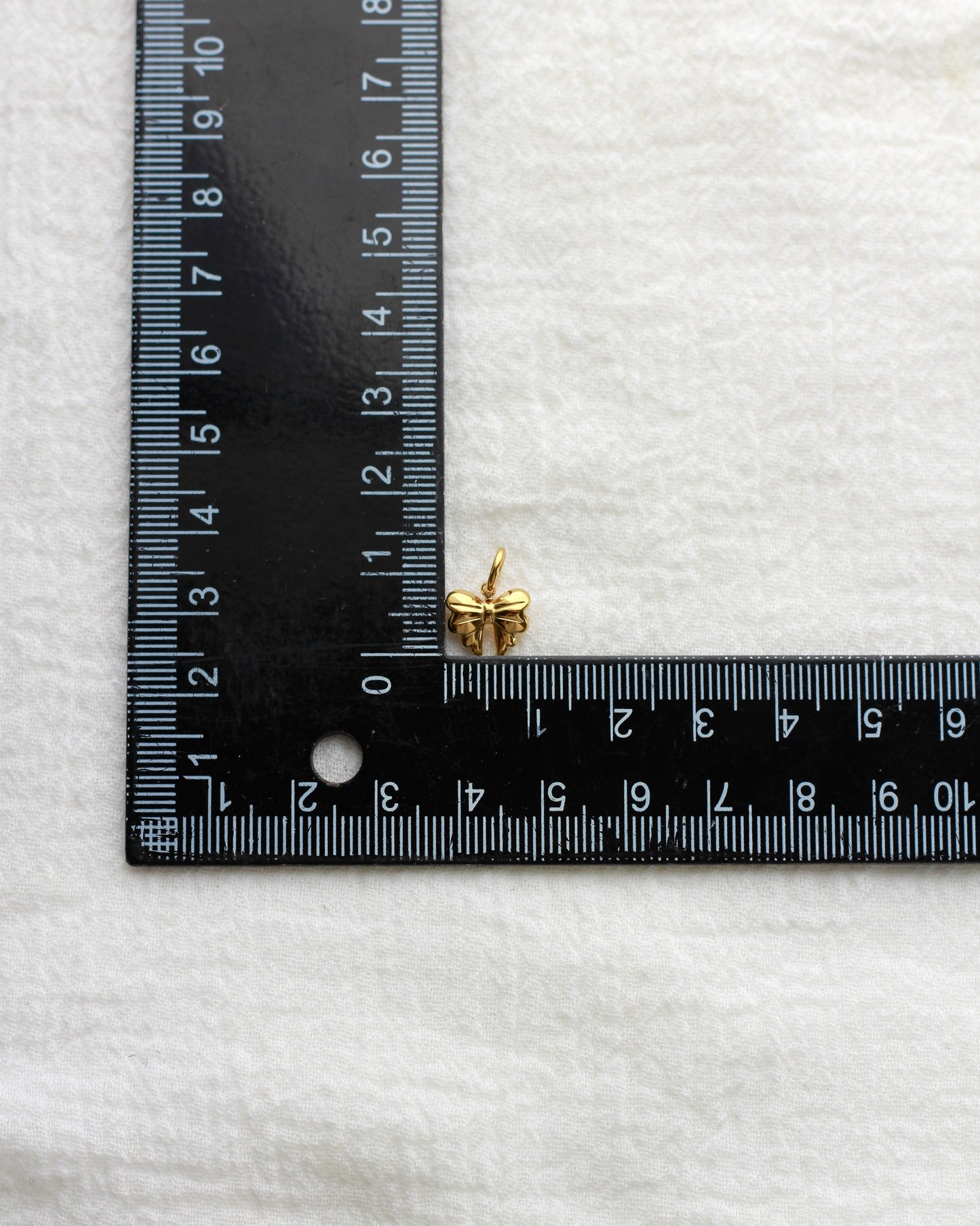 9mm Mini Bow PVD Charm, CH421
