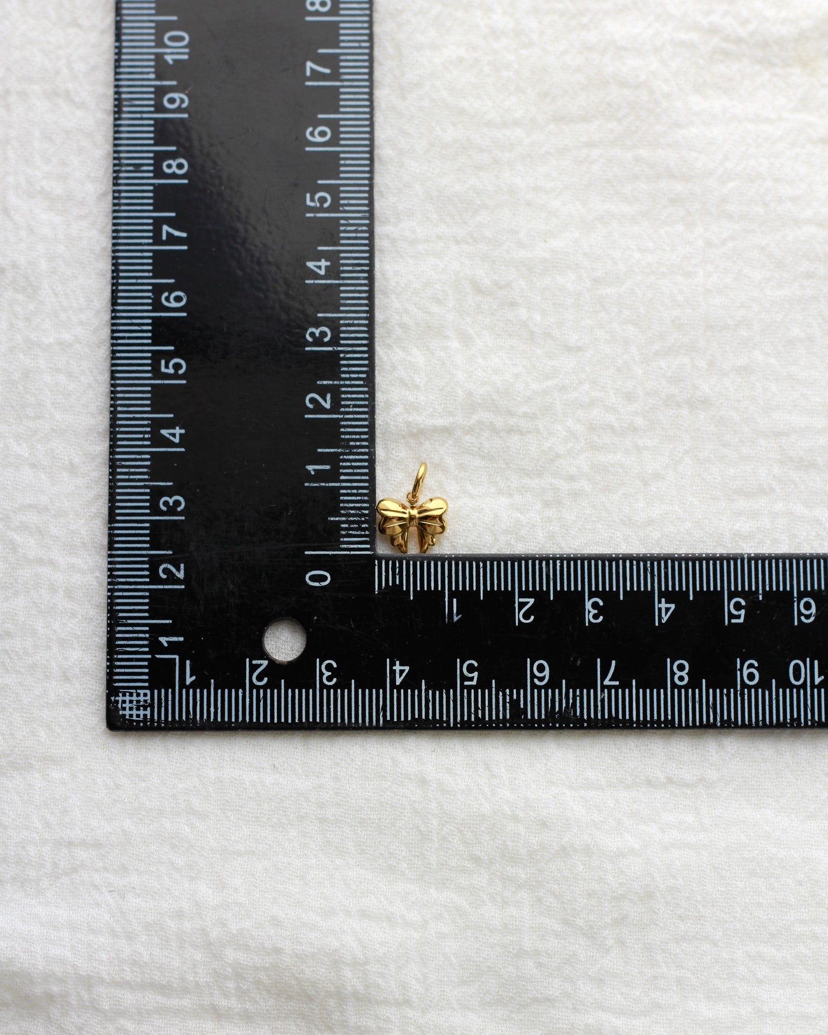 9mm Mini Bow PVD Charm, CH421