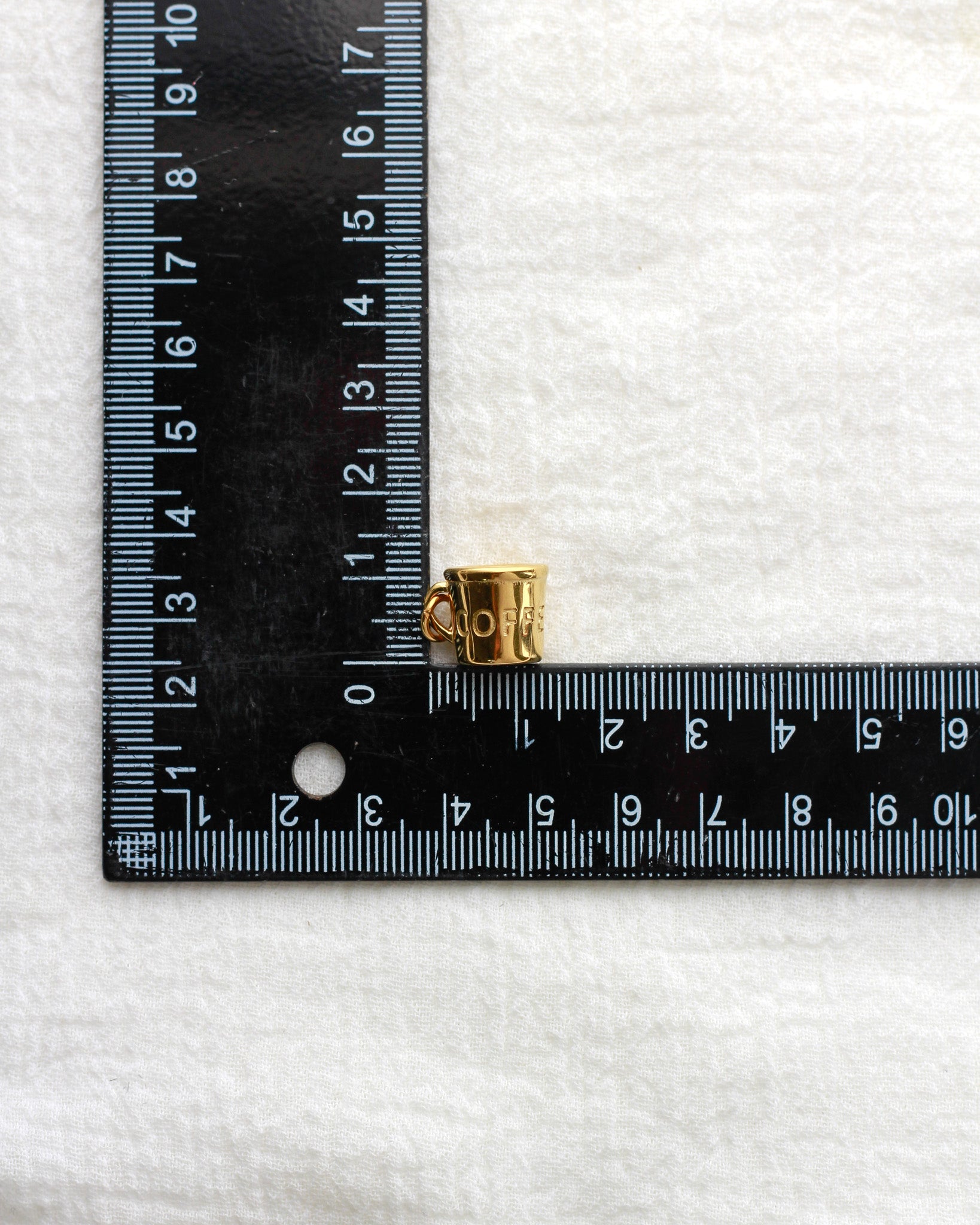 15mm Coffee Mug PVD / Stainless Steel Charm, CH419