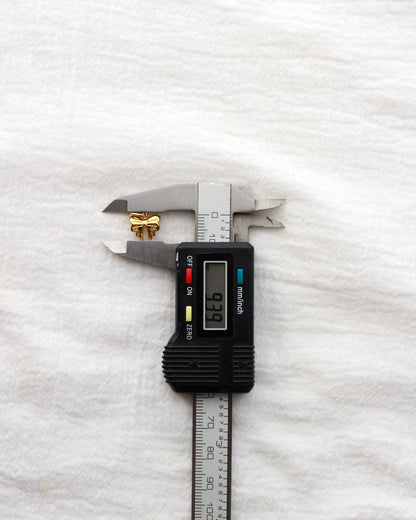 9mm Mini Bow PVD Charm, CH421