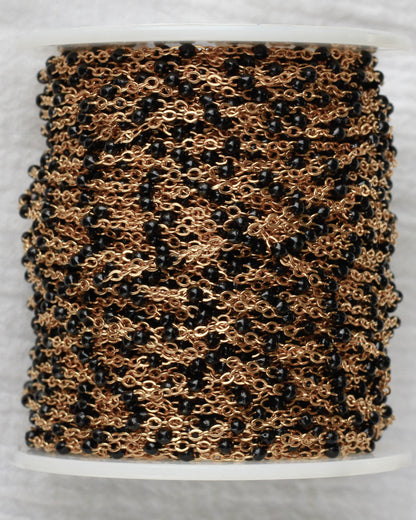 1.7mm Flat Cable Chain with Black Dots, G75, S75