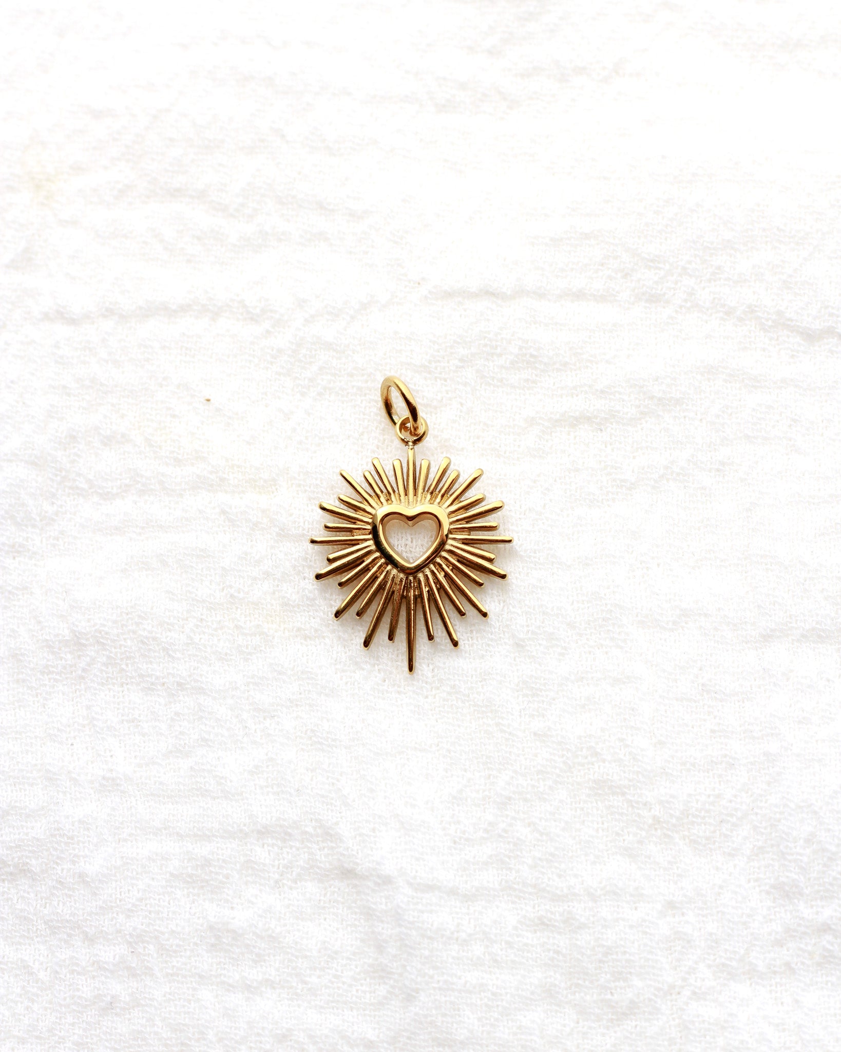 23mm Bursting Heart PVD Charm, CH427