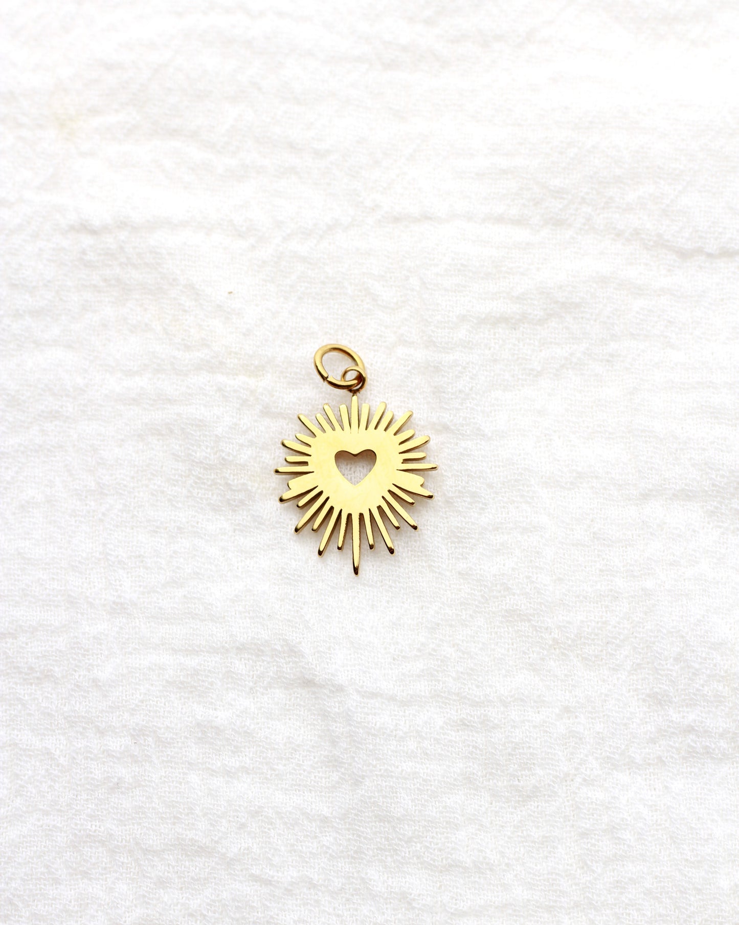 23mm Bursting Heart PVD Charm, CH427