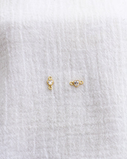 3mm Vertical Heart Bezel Connector Vertical, CN338