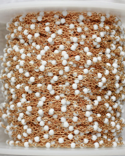 1.7mm Flat Cable Chain with White Dots, G72, S72