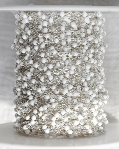 1.7mm Flat Cable Chain with White Dots, G72, S72