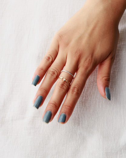 1.3mm Twisted PJ Cuff Ring, R72