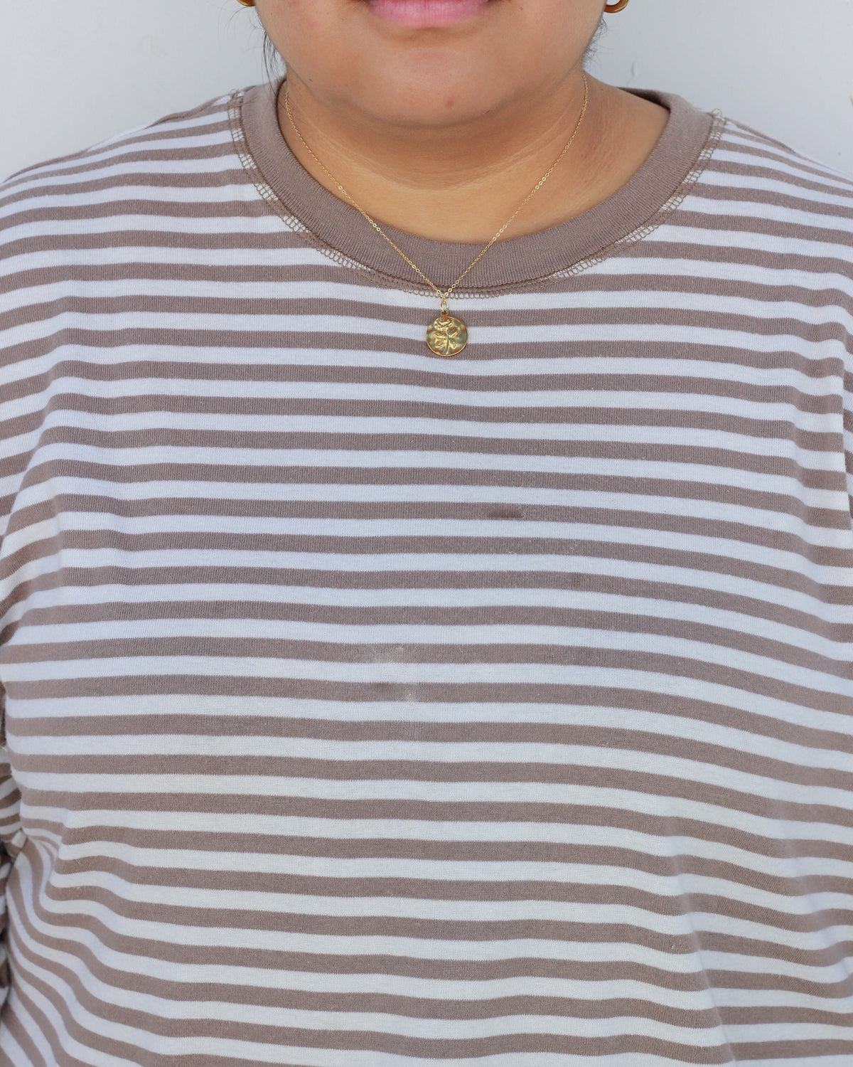21mm Disc with Rose PVD Charm, CH475