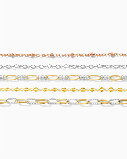 Mixed Metal Mystery Chain Pack