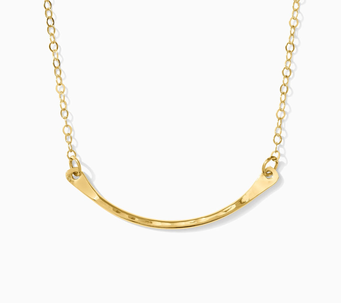 16" Hammered Arc Necklace, N92