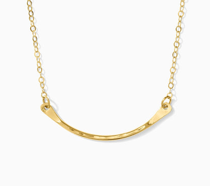 16" Hammered Arc Necklace, N92