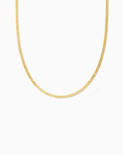 18" 2.4mm Flat Herringbone Necklace Chain, NC16