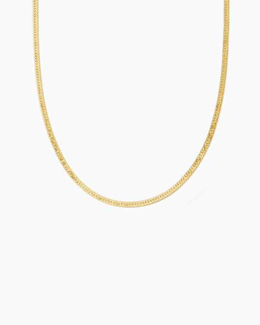 18" 2.4mm Flat Herringbone Necklace Chain, NC16