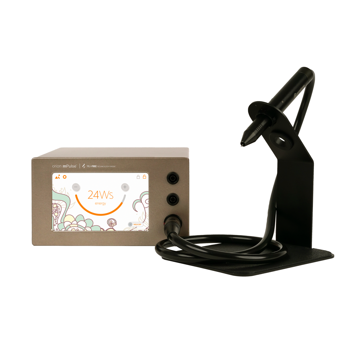 Orion mPulse® Permanent Jewelry Welder™ with a Black Stylus