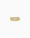Mixed Metal Cubic Zirconia Stacking Ring, R55