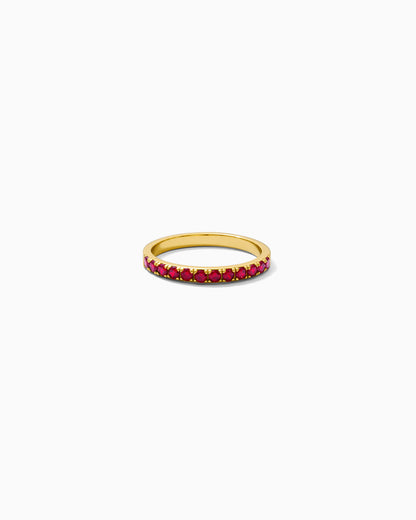 January Birthstone Ring – Garnet Red CZ, R58
