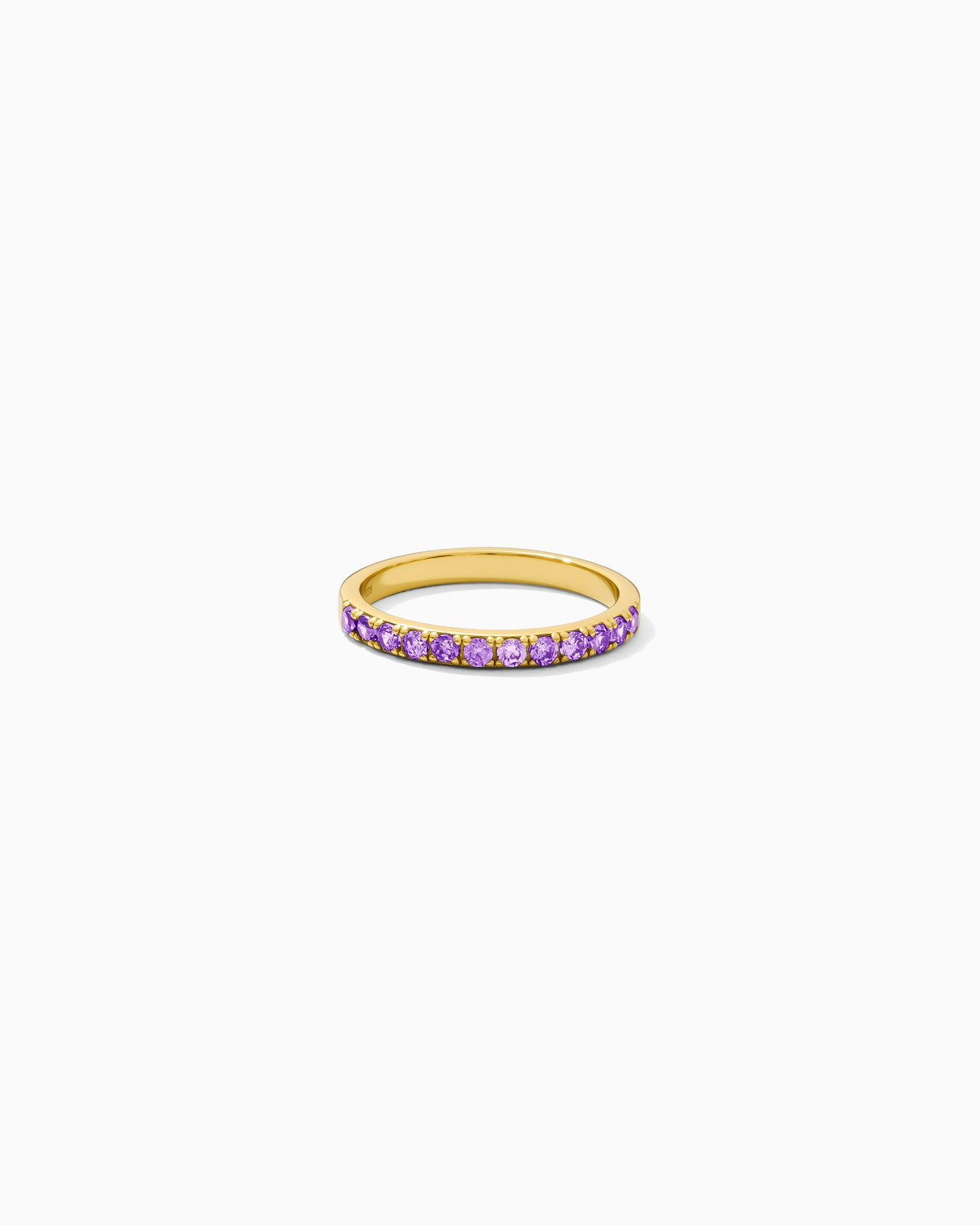 February Birthstone Ring – Amethyst CZ, R59