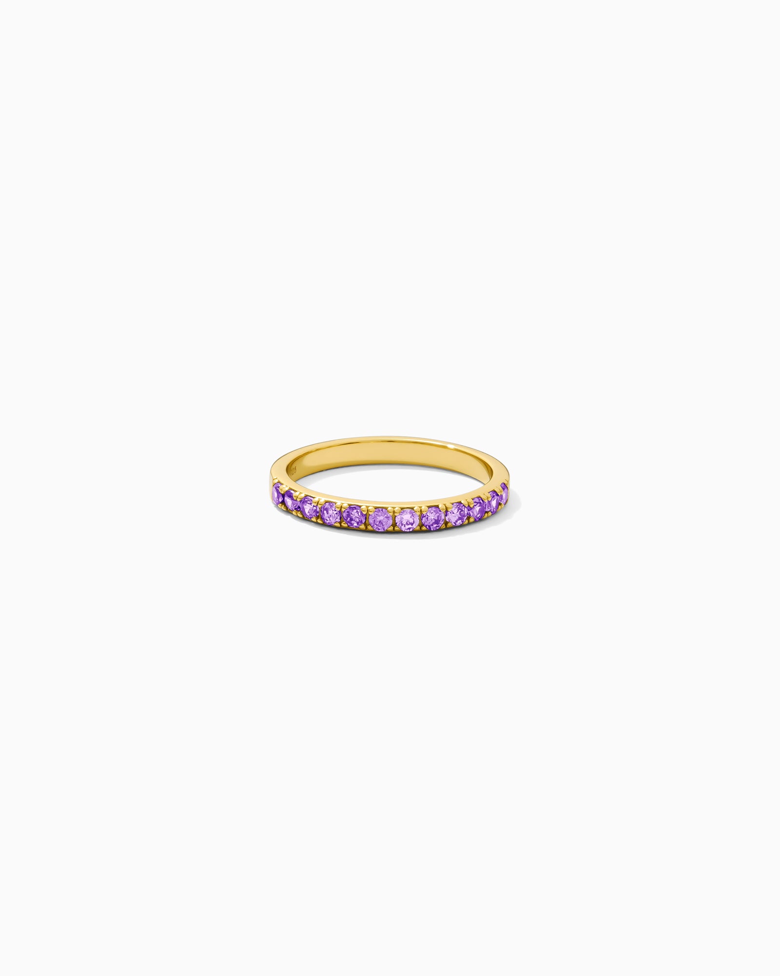 February Birthstone Ring – Amethyst CZ, R59