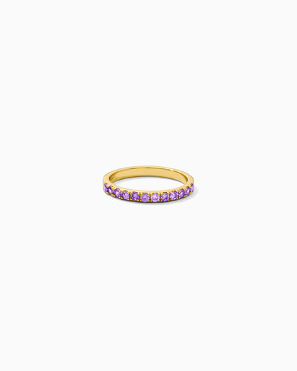 February Birthstone Ring – Amethyst CZ, R59