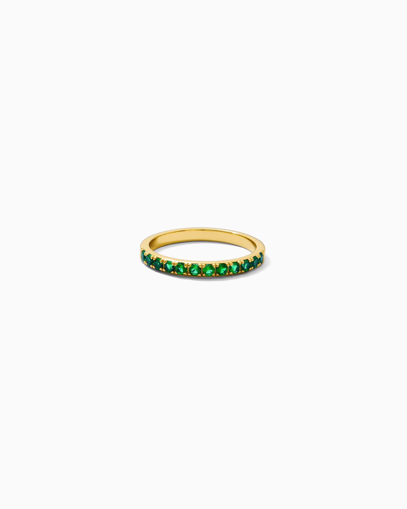 May Birthstone Ring – Emerald Nano Gem, R62