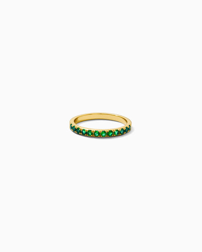 May Birthstone Ring – Emerald Nano Gem, R62