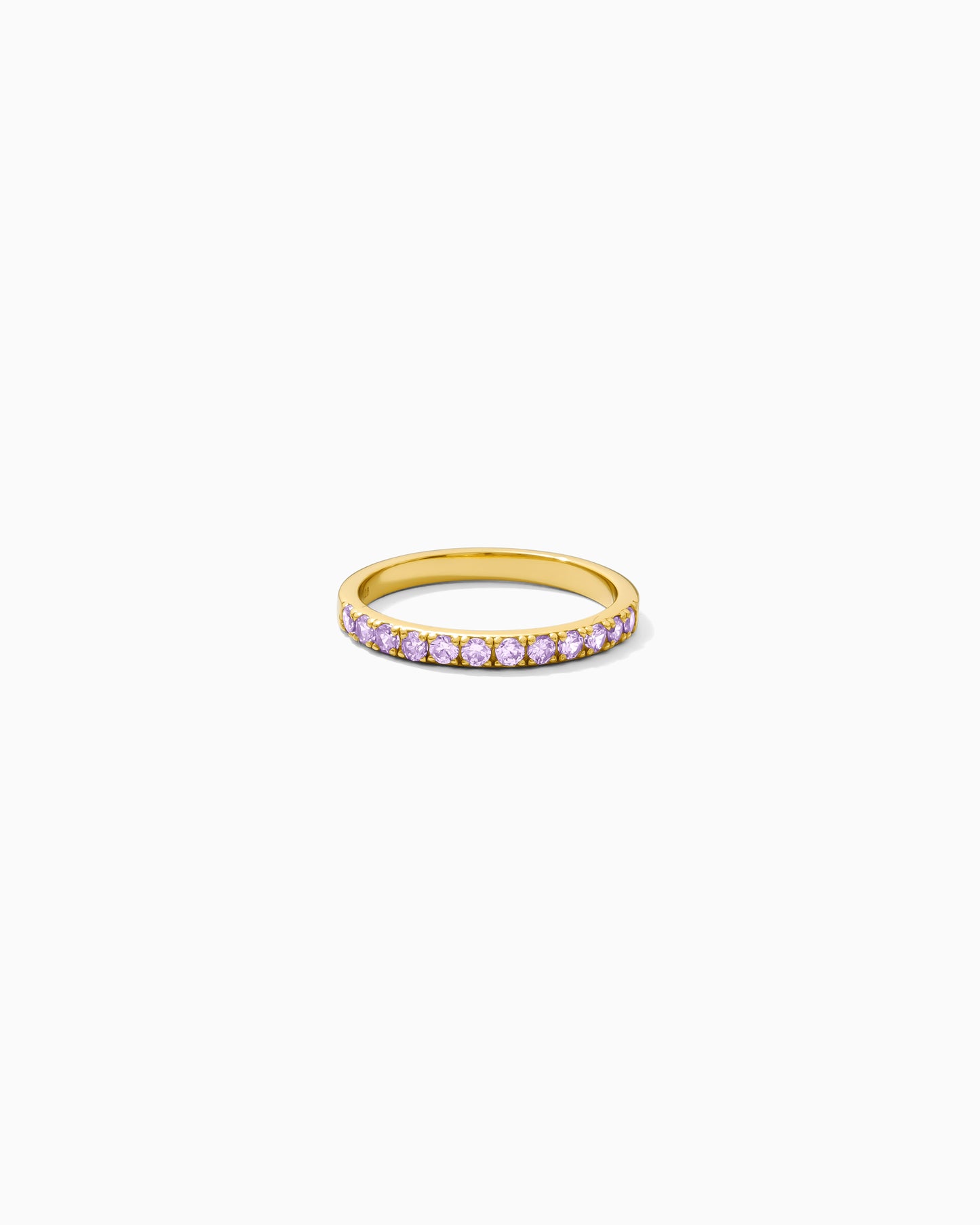 June Birthstone Ring – Light Lavender CZ, R63