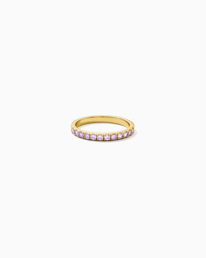 June Birthstone Ring – Light Lavender CZ, R63